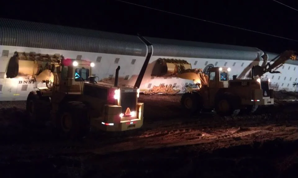 Derailment near Ludlow, CA