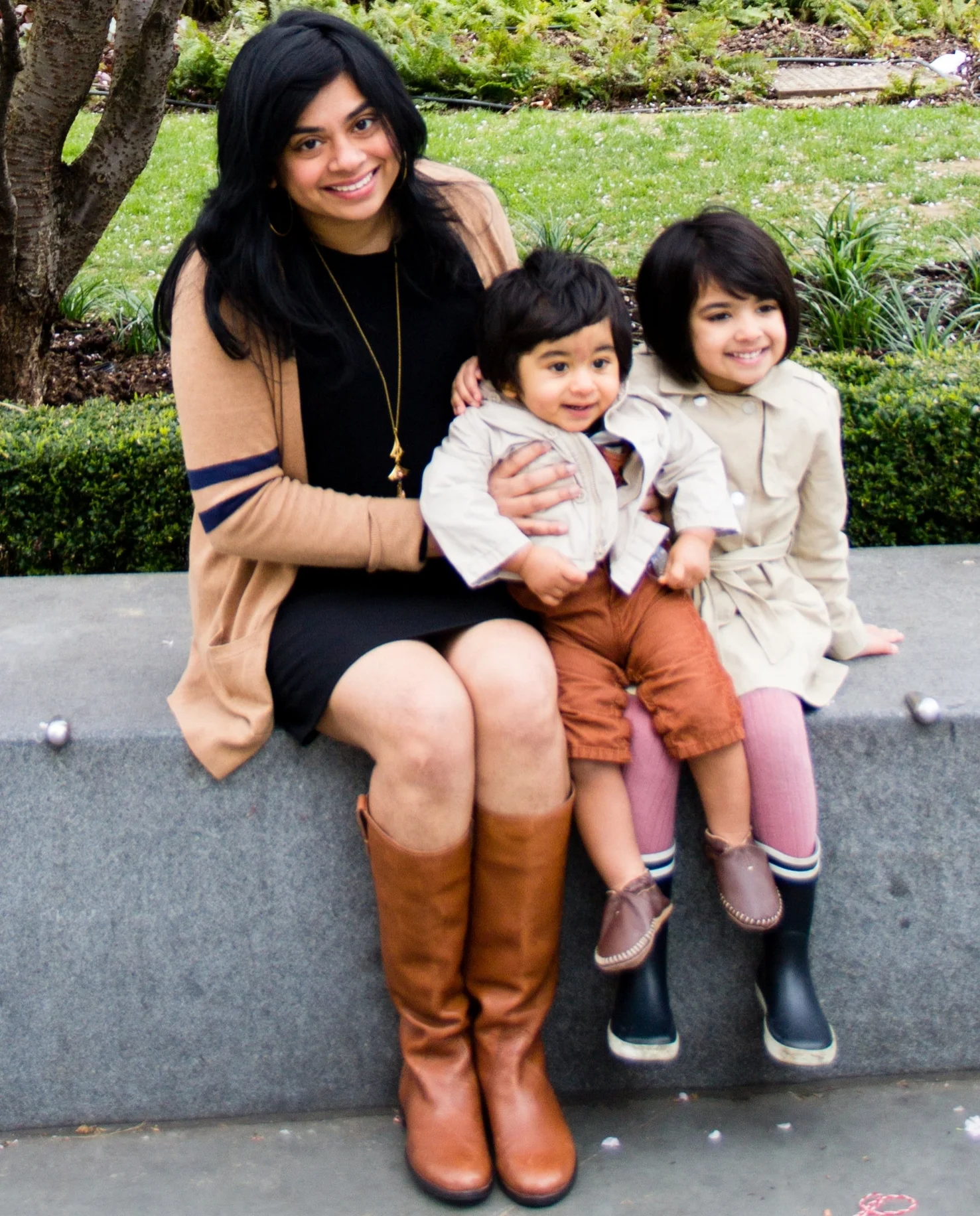 Radhika with Meghna and Rahul
