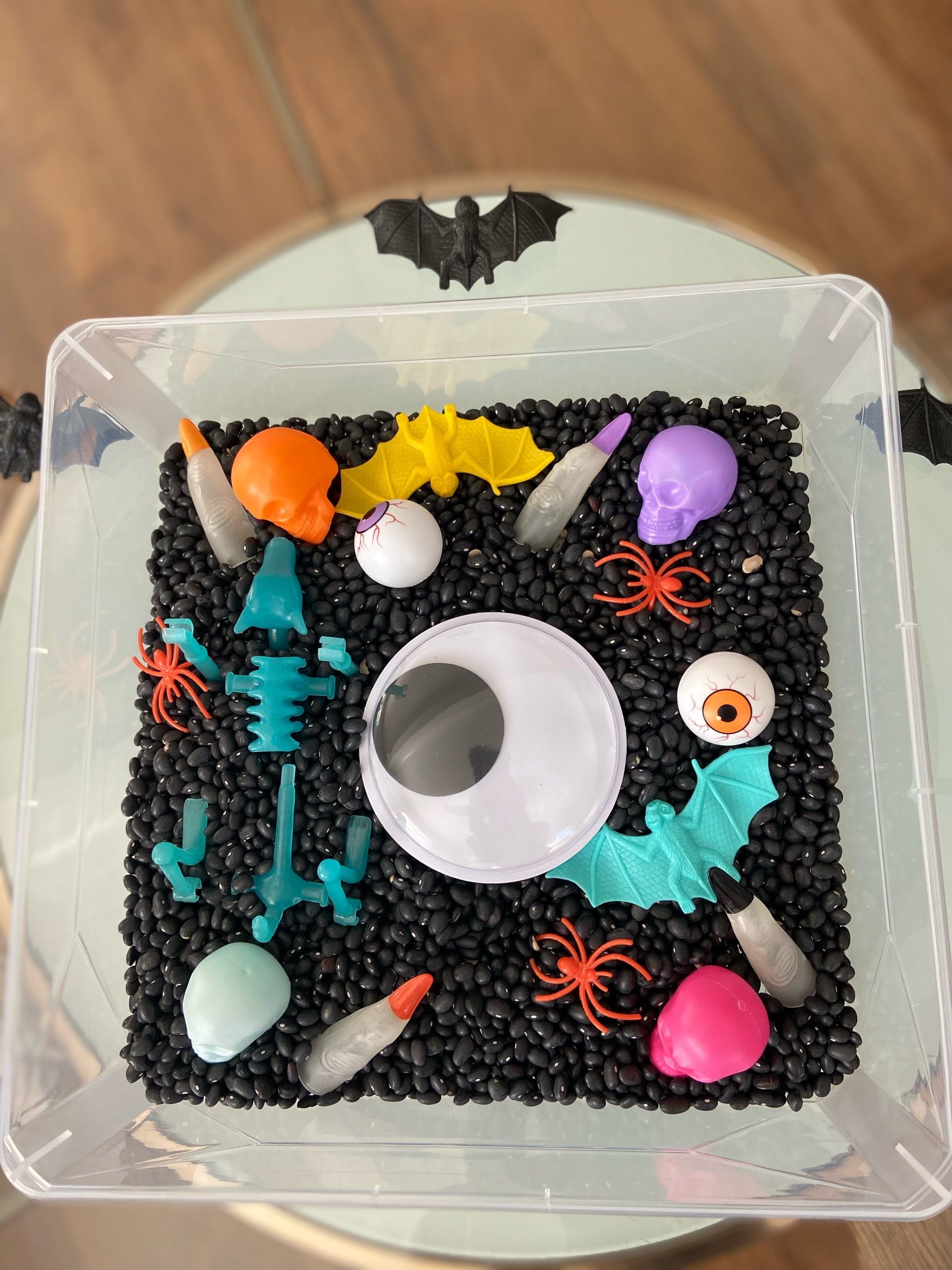 Spooky Sensory Bin for Toddlers