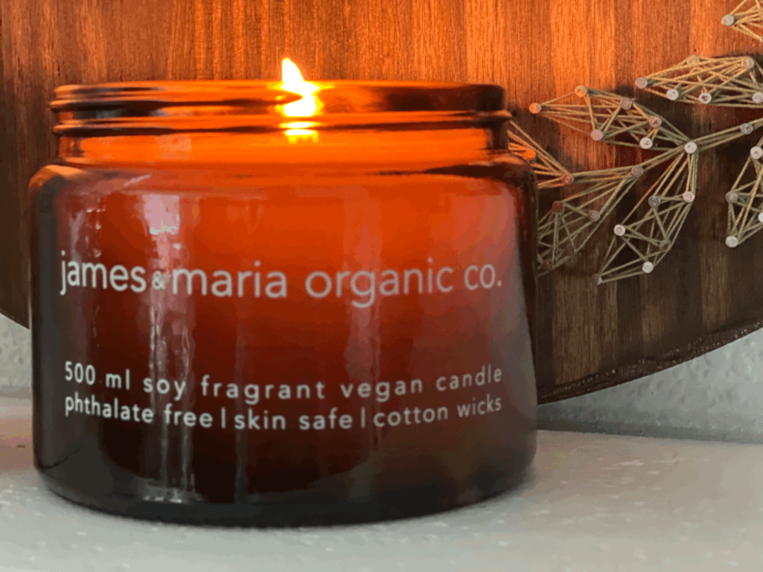 500 ml 2 wick coconut soy candle — James & Maria Organic Co