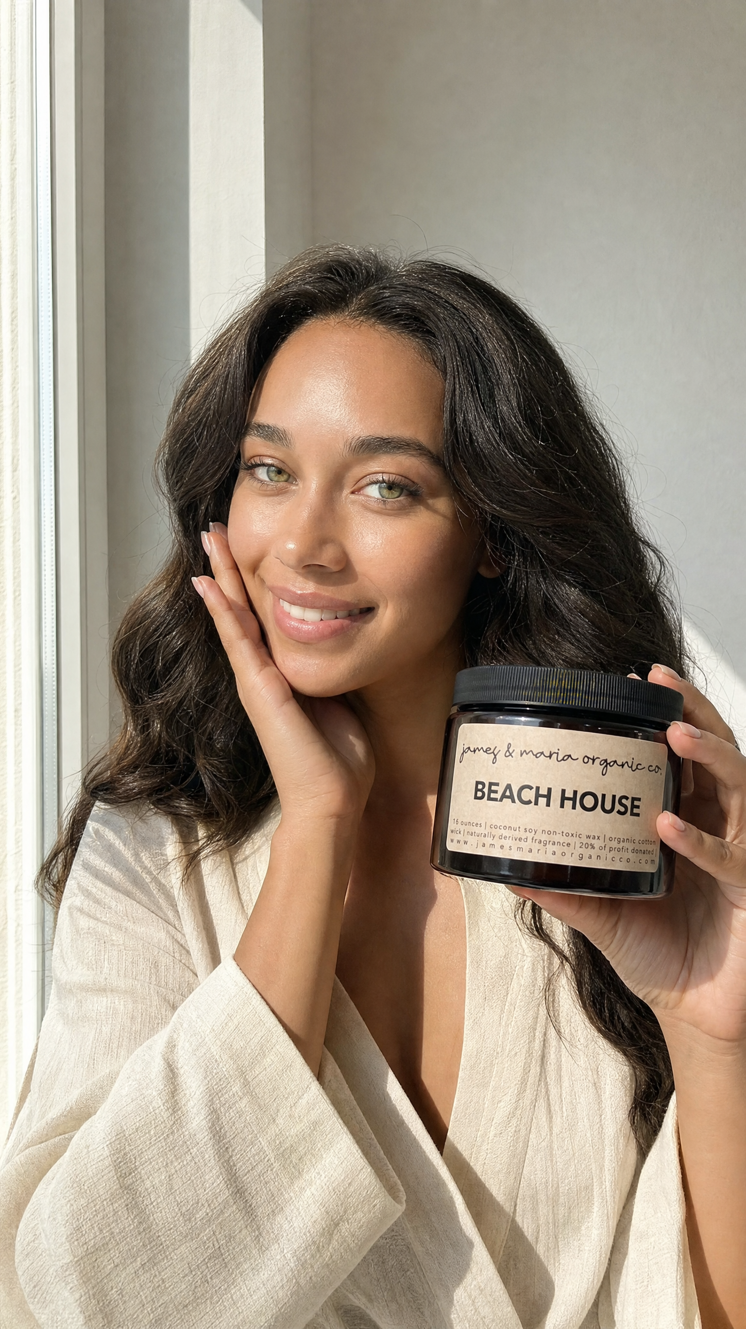 500 ml 2 wick coconut soy candle - non-toxic home and pet safe