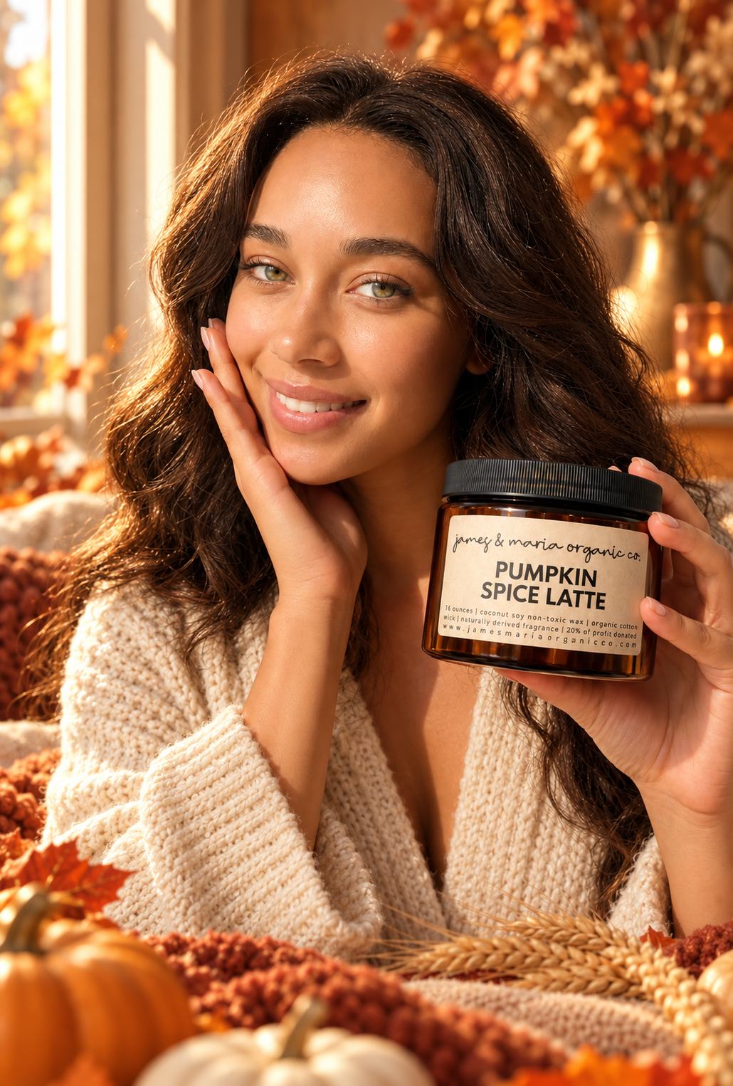 550 ml 2 wick coconut soy candle - non-toxic home and pet safe