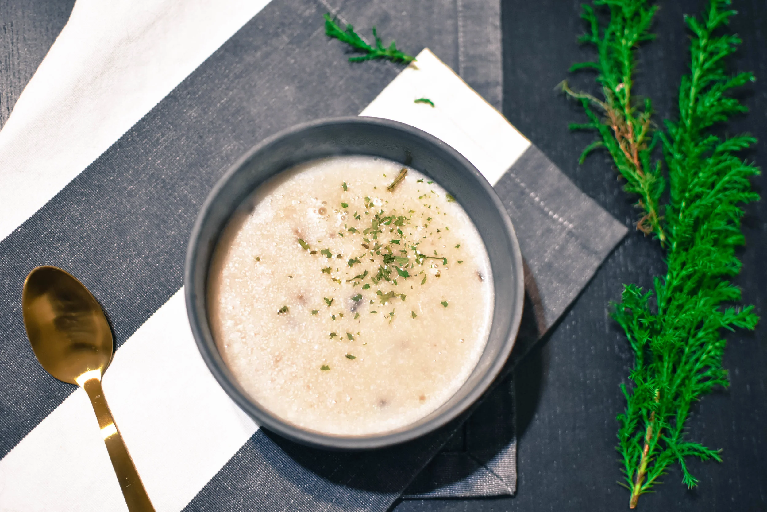 WINTER SOUP: CREAM OF MUSHROOMS
