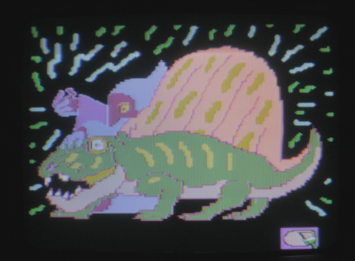  wizard and dimetrodon drawn on video painter (july 2018) 