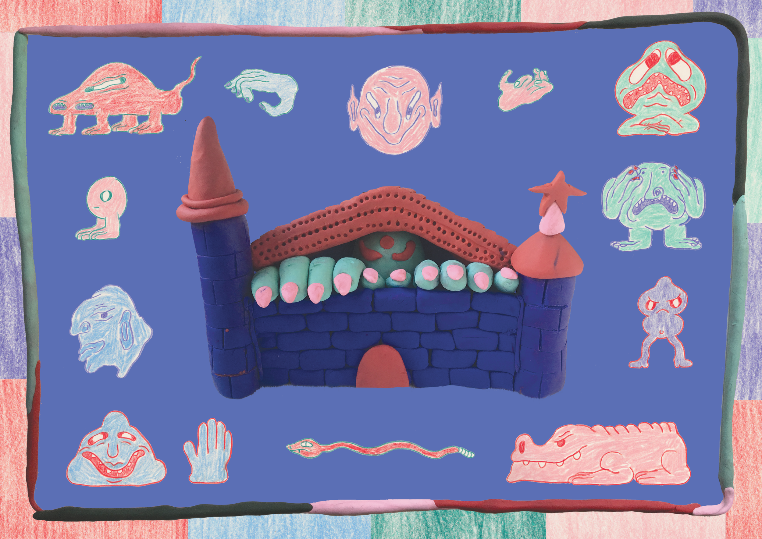 dark demon lives in a castle surrounded by more demons