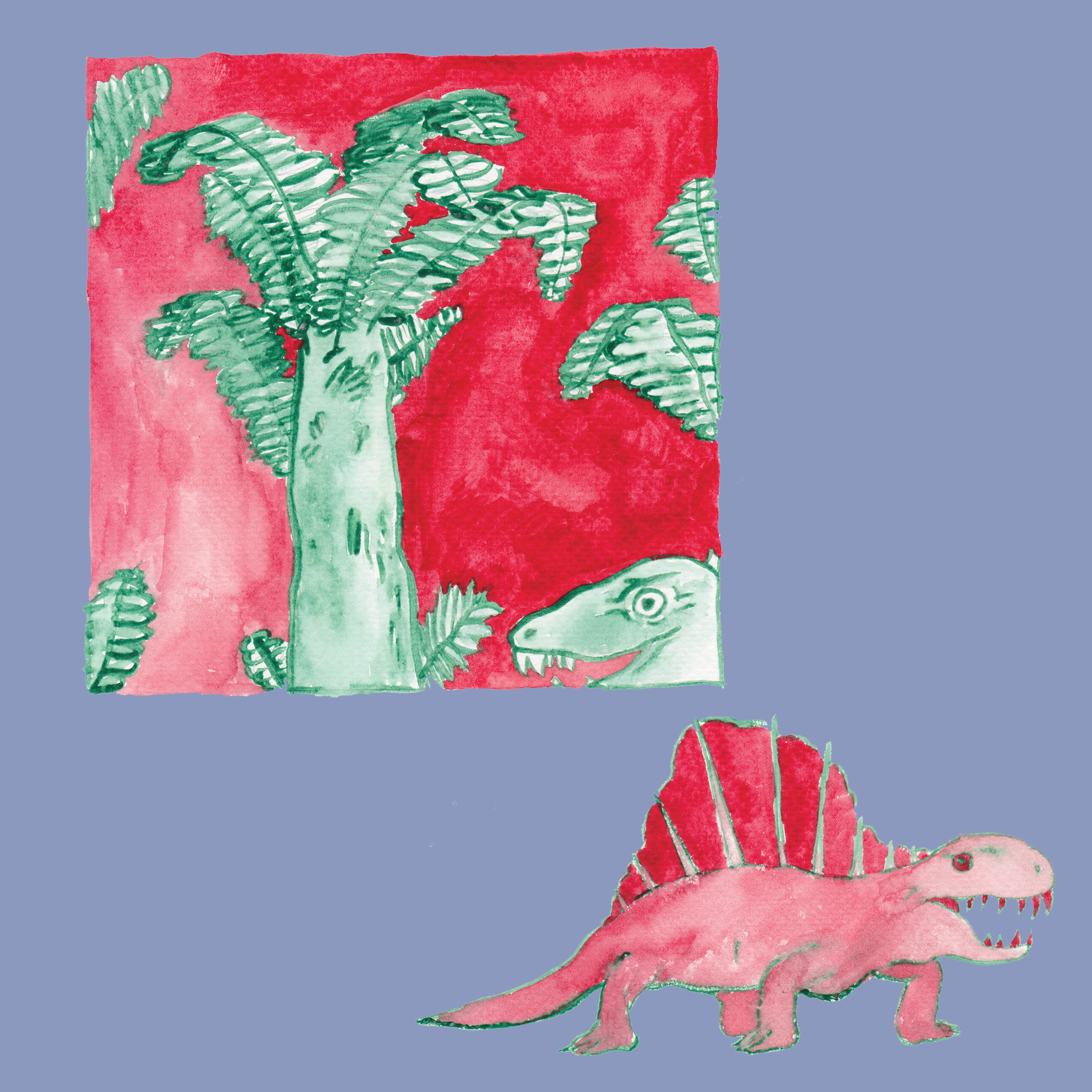 dimetrodon in forest (july 2018)