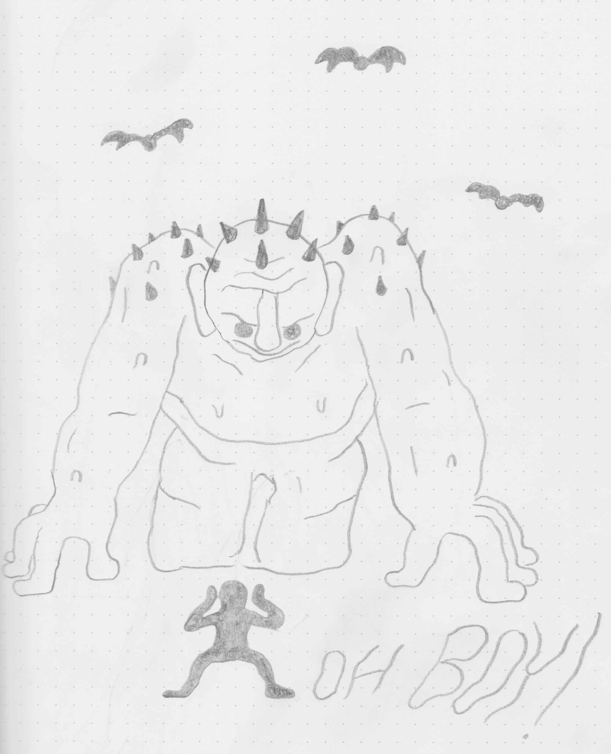 OH BOY, pencil (may 2017)