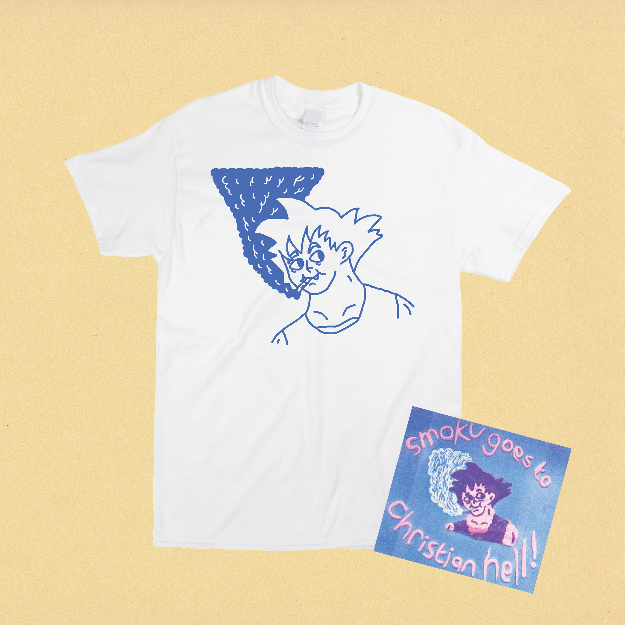 promo image for my “smoku” t-shirt printed in summer 2018