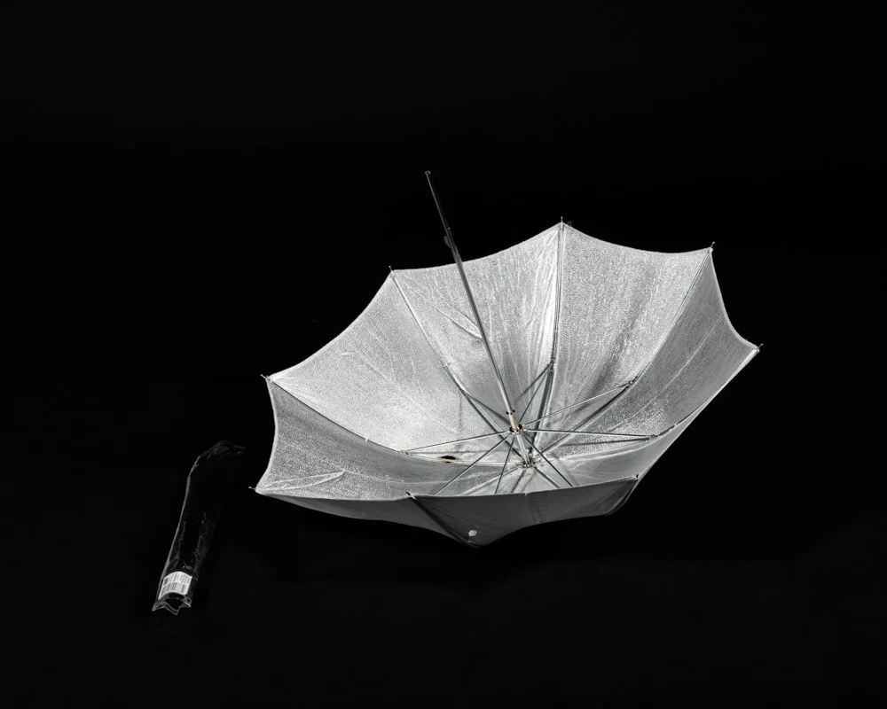 A silver Umbrella Reflector