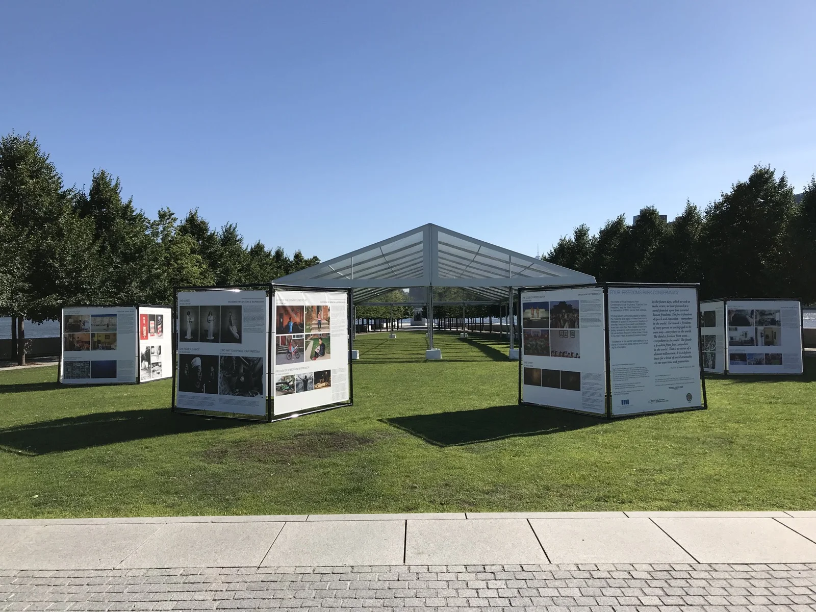             Capture your Freedom, Four Freedoms Park, Roosevelt Island, New York City, USA