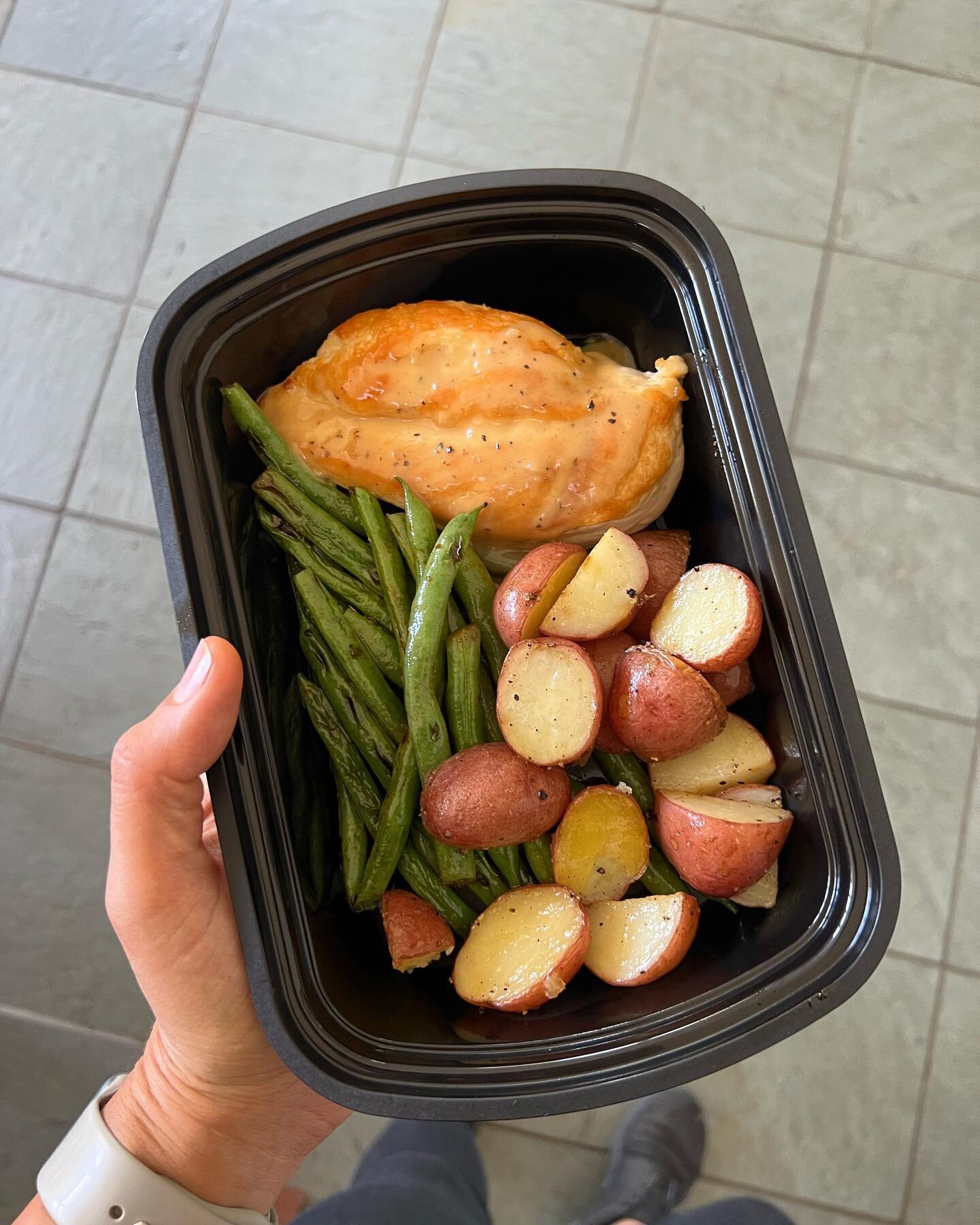 keeping it really simple ~ Creamy Dijon Chicken with Roasted Potatoes and Green Beans