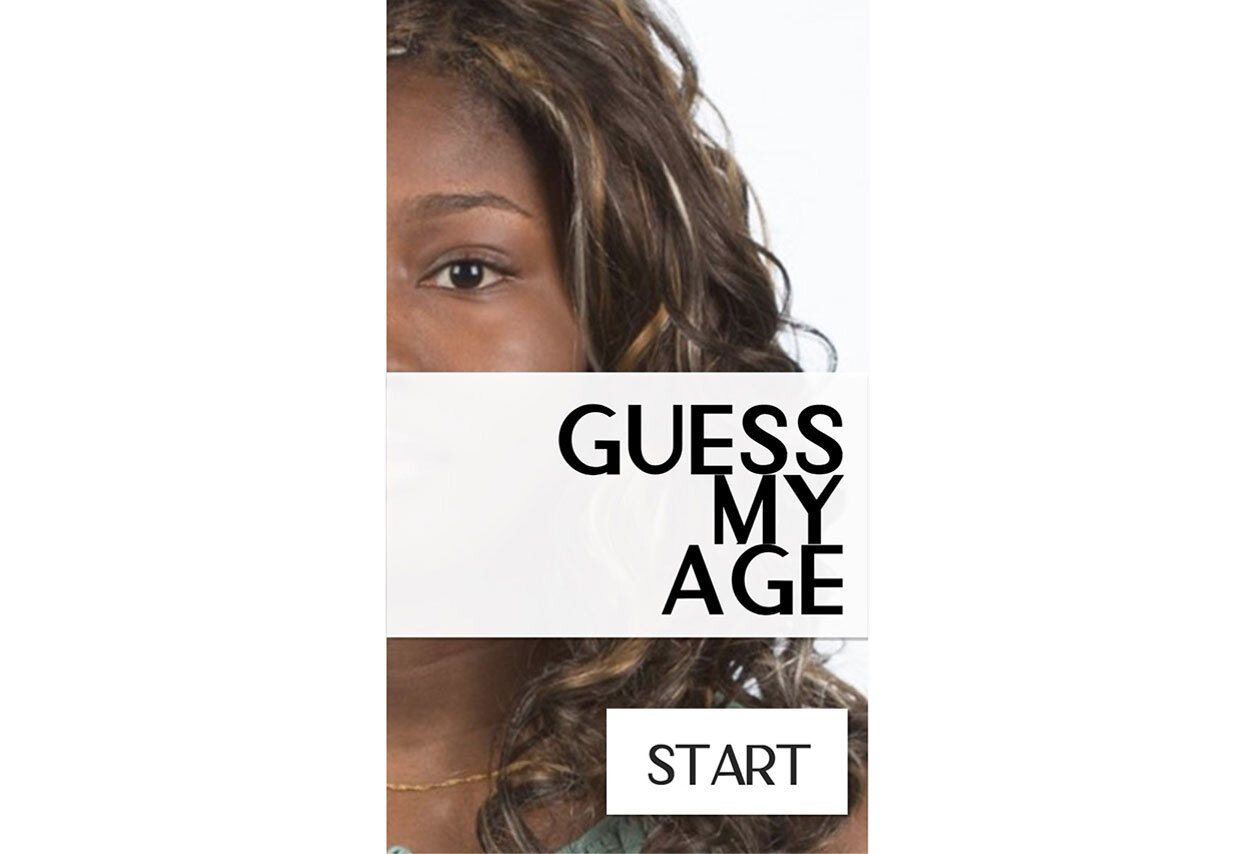  The landing page of the Guess My Age activity. 
