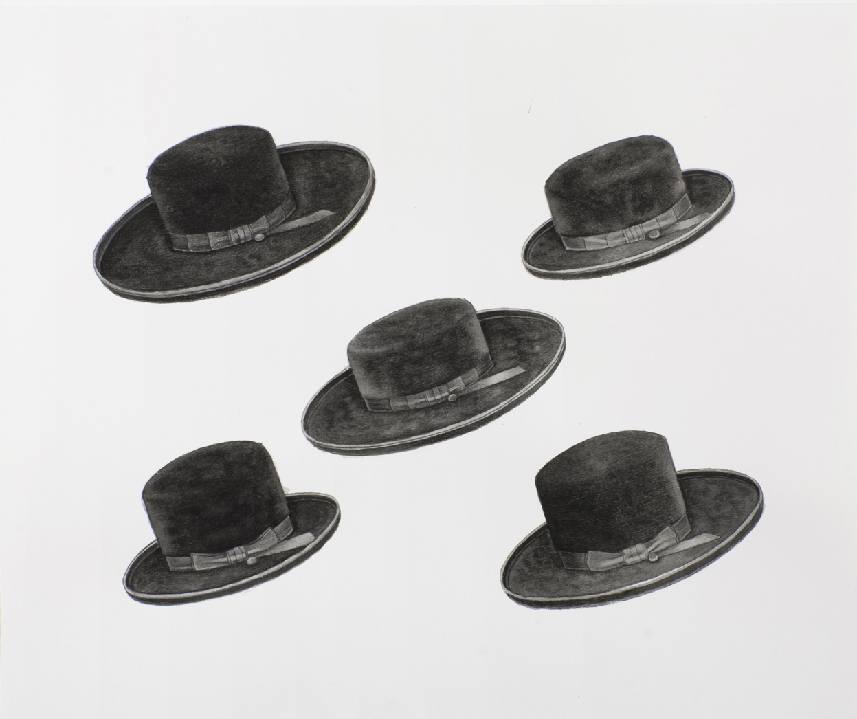 Five Styles of Beaver Hat