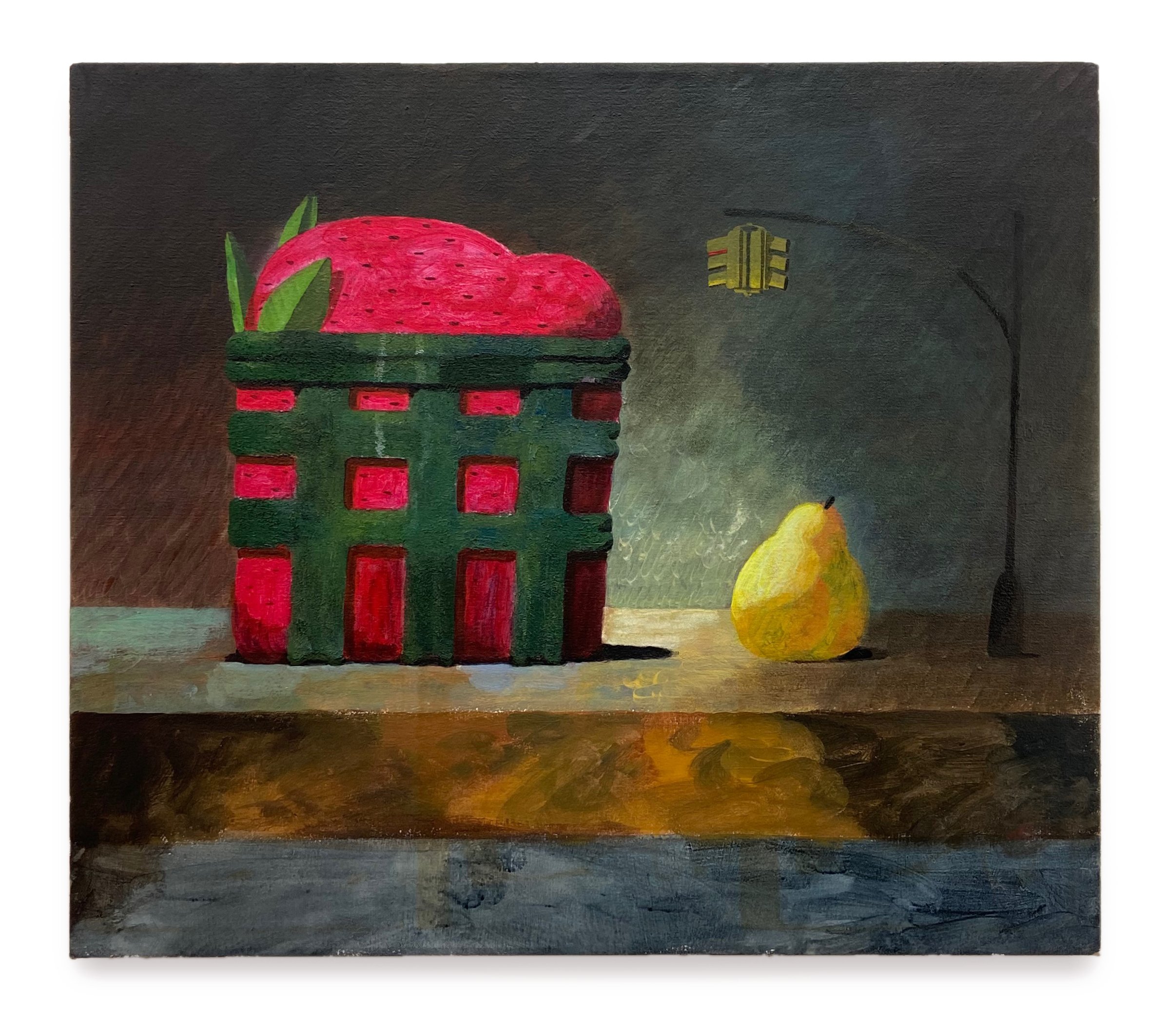 Still Life with Strawberry and Pear