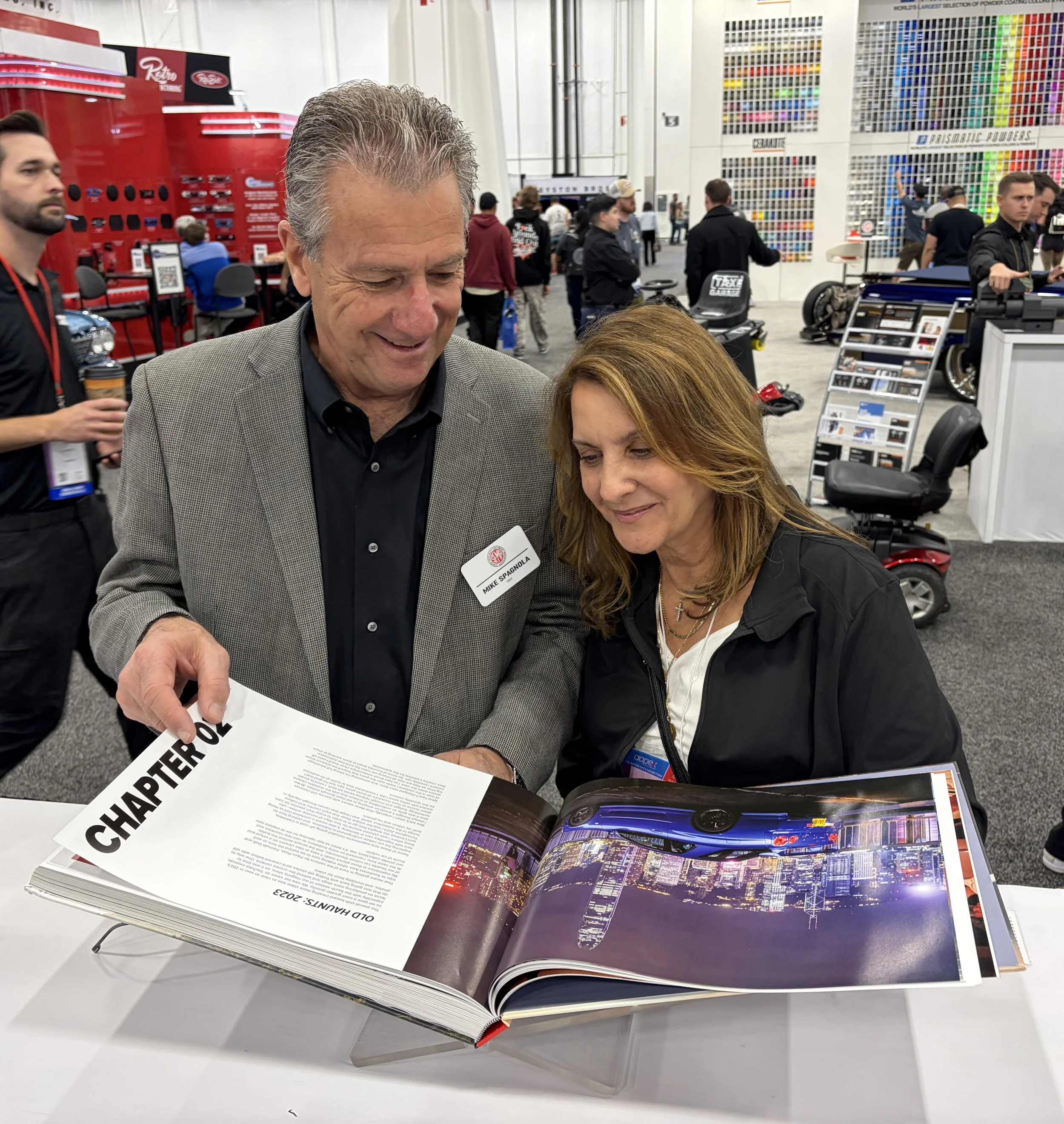 'Life At Shutter Speed' by Larry Chen, published by Carrara Media, at the 2025 SEMA Show in Las Vegas.