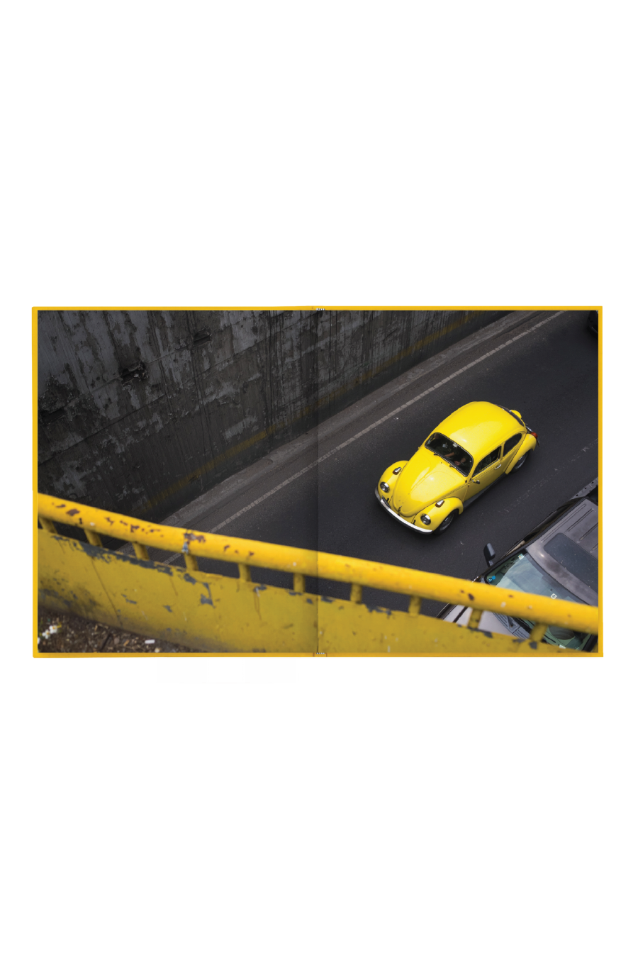 Interior spread from the coffee table book Vochos Unidos, by photographer Rodrigo Gaya Villar, an automotive travelogue through Mexico in search of culture and meaning through El Vocho — the Spanish term of endearment for the beloved Volkswagen Beetl