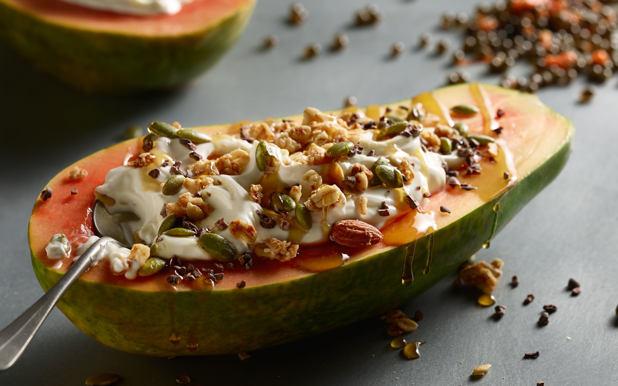 Yogurt Papaya Bowl