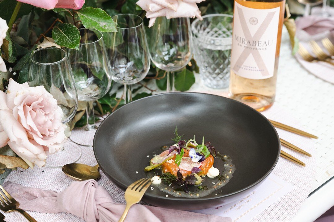 Stepping into the weekend with some delightful reflections on the amazing food at our beautiful French Ros&eacute; launch event for #danmurphys at @botanica.vaucluse. 😍  The talented head chef, David Spanner, created the most divine menu with each d