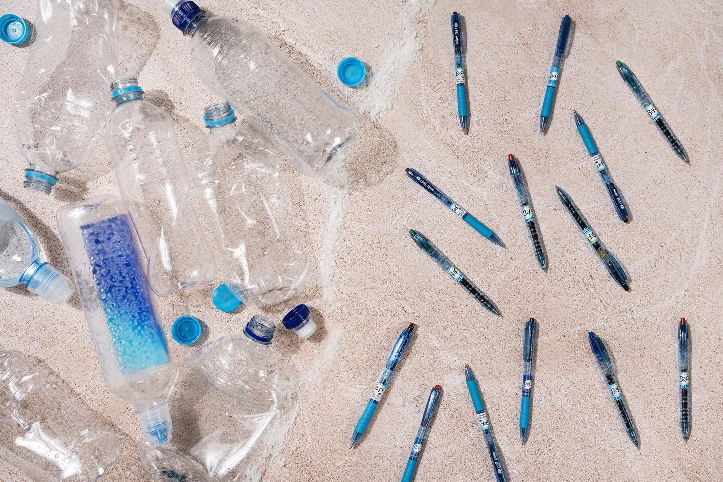 Taking a look at Pilot&rsquo;s B2P (&lsquo;Bottle to Pen&rsquo;) Each one is made from recycled plastic bottles - plus they&rsquo;re refillable, so you can use them again and again with no need to throw away! 👍
.
.
.
.
#pilotpenau #reducereuserecycl