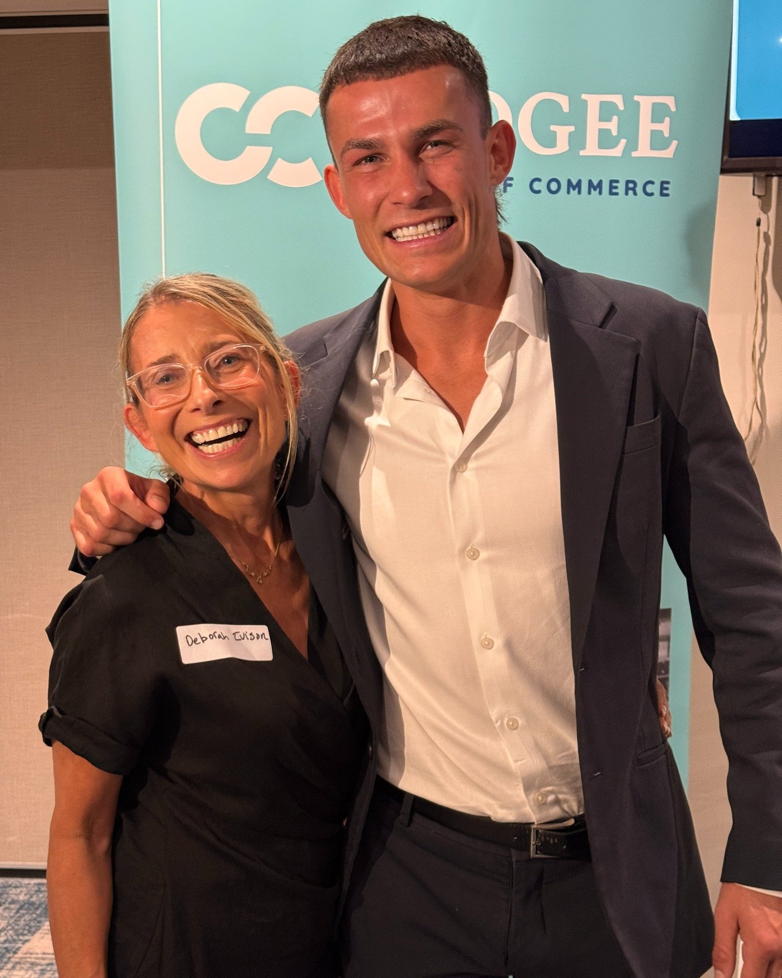 Had a great time meeting @harry_garside 🥊 at the @businesscoogee event this week at @coogeelegionclub. Harry was a thoughtful and inspirational speaker who shared some raw and honest insights about his childhood and the positive influence his coach 