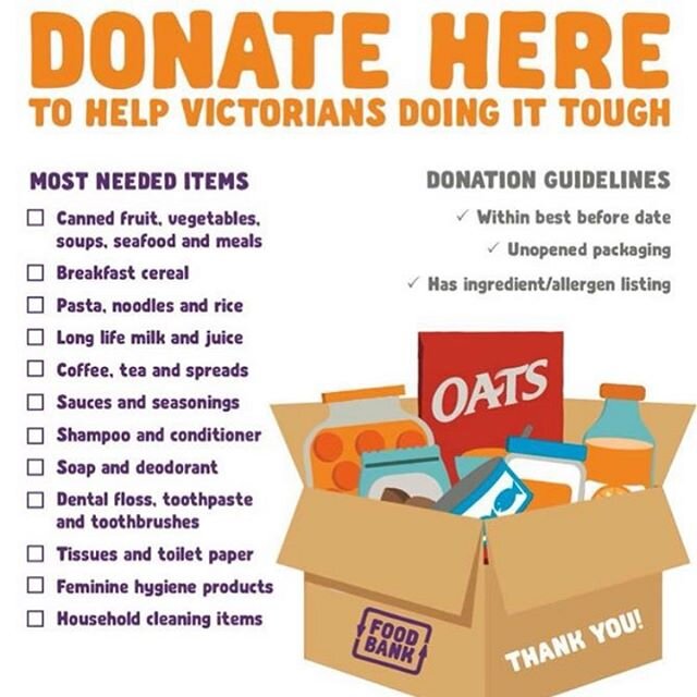 We are a drop off point for donations to @foodbankvictoria that Powers Country Freight and Victorian Freight Specialists will be transporting to areas in need. Drop in to 100 Mitchell St, Bendigo with any items Mon-Fri 9am-5.30pm and Sat 9am-1pm. #fo