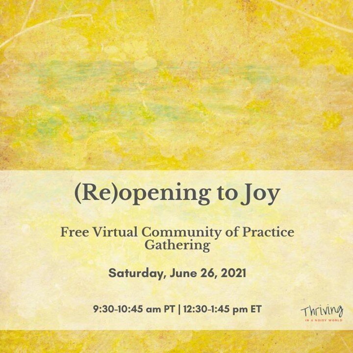 💗 After 1+ years filled with challenges which have tested (and continue to test) us all, it will take time to heal and recover individually and collectively. It&rsquo;s important to be gentle with ourselves and others as we figure out how to re-enga