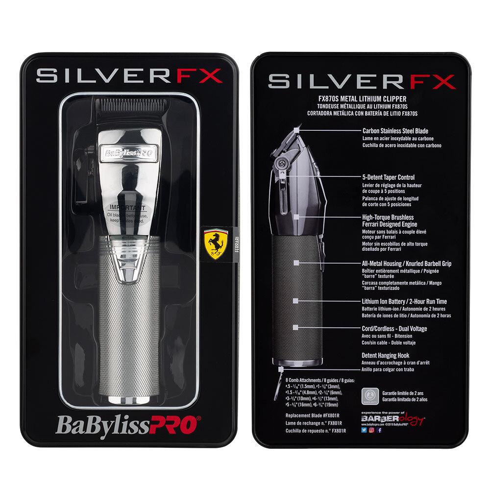 silver babyliss clipper