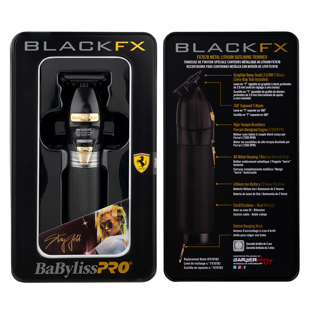 BlackFX Skeleton Lithium Hair Trimmer packaging