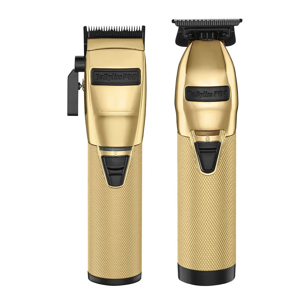thumbnail image 2 of BaBylissPRO Gold Trimmer & Double Foil Shaver Gift Set – FXDUOFS2TG (NEW) 2 of 5