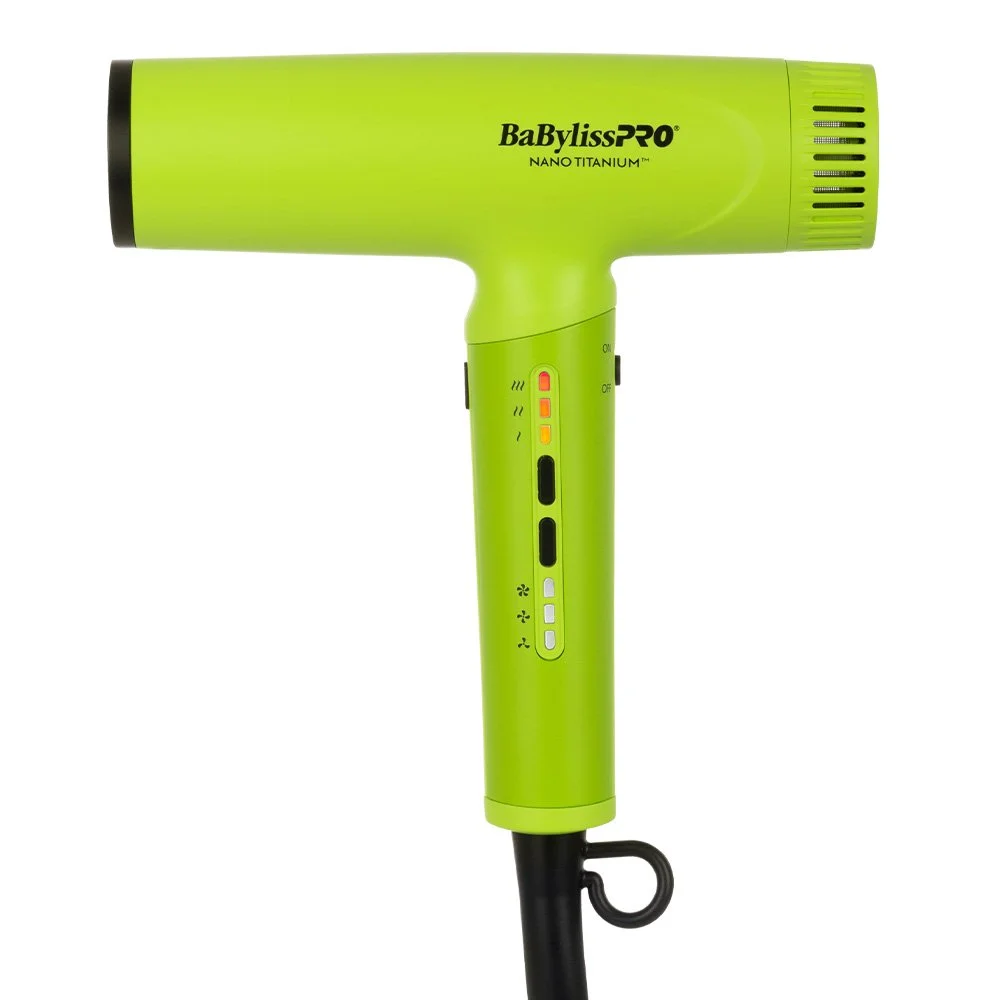 BaBylissPRO Nano Titanium Light Ionic Hair Dryer Green