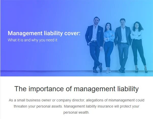 The importance of management liability insurance