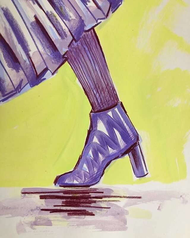 #sketchbook #illustration #artistsoninstagram #gouache #fashionillustration #coloredpencil
