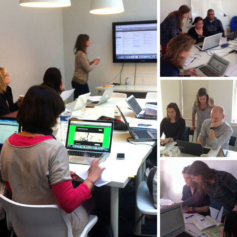 Teaching workshops in Paris (left) and London (right).