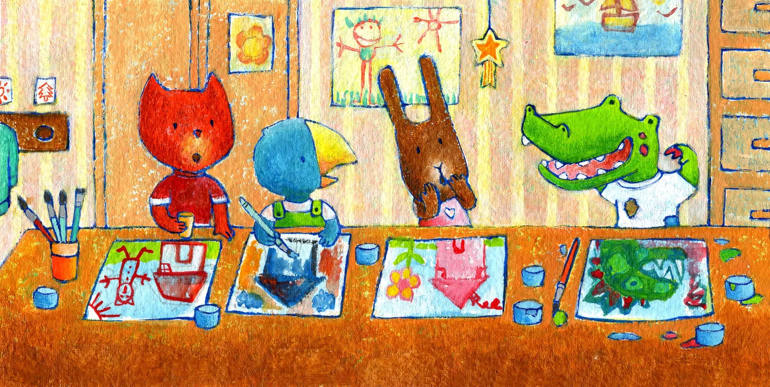 Illustration from Il ne faut pas jouer avec les crocodiles!