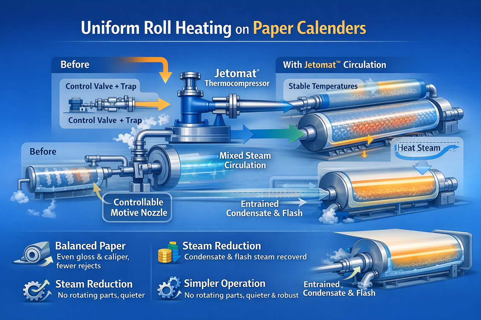 Uniform Roll Heating on Paper Calenders