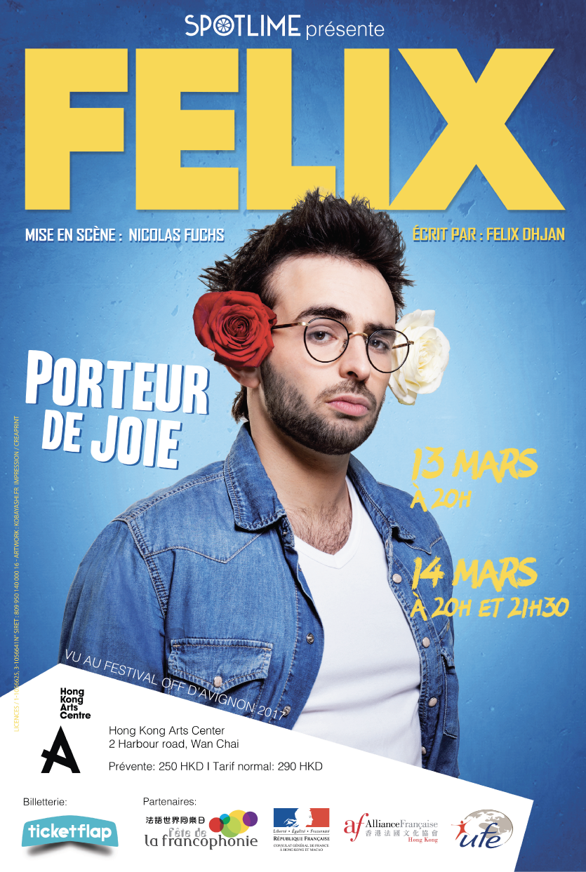 Félix à Hong Kong et Shanghai en mars 2018 pour le mois de la francophonie