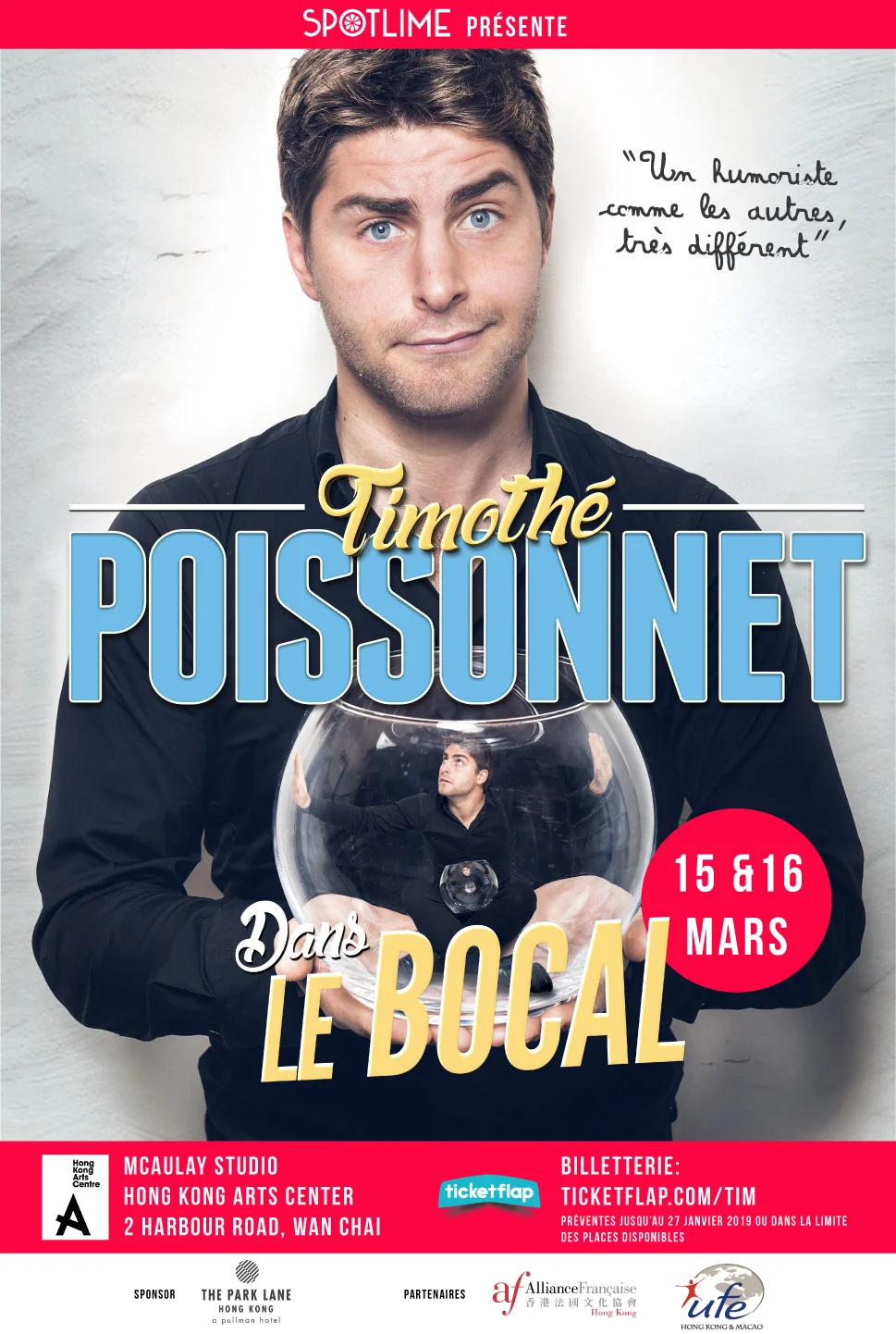 Timothé Poissonnet était en tournée à Shanghai, Bangkok, Hong Kong, et Singapour en mars 2019