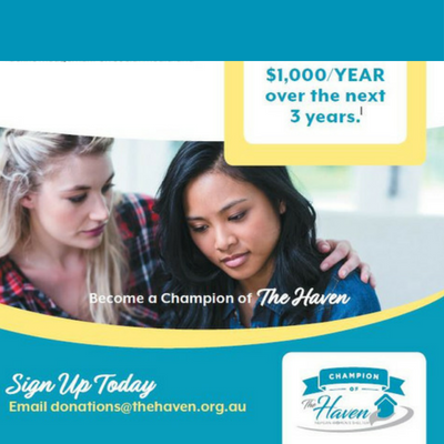 Find out how your business can become a Champion of The Haven! Click here for more details>