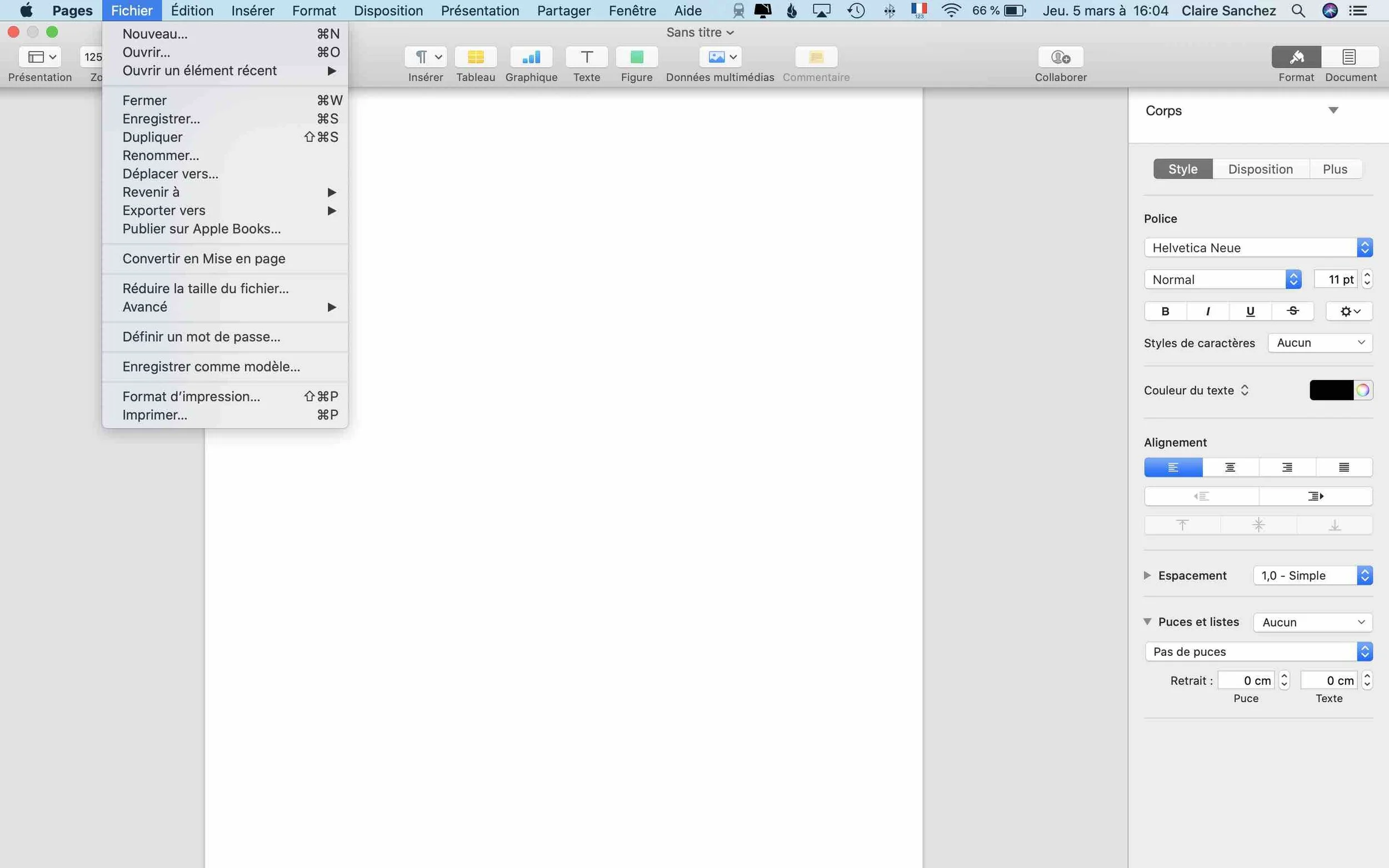 Enregistrer ou Enregistrer sous sur Pages Apple — C plus Claire