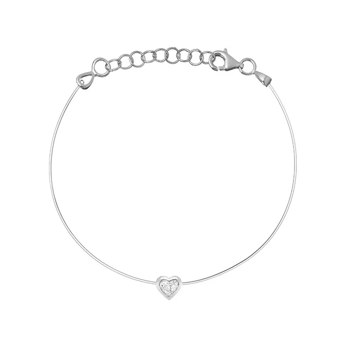 MSB JEWELLERY_white heart bracelet. 0.10ctjpg