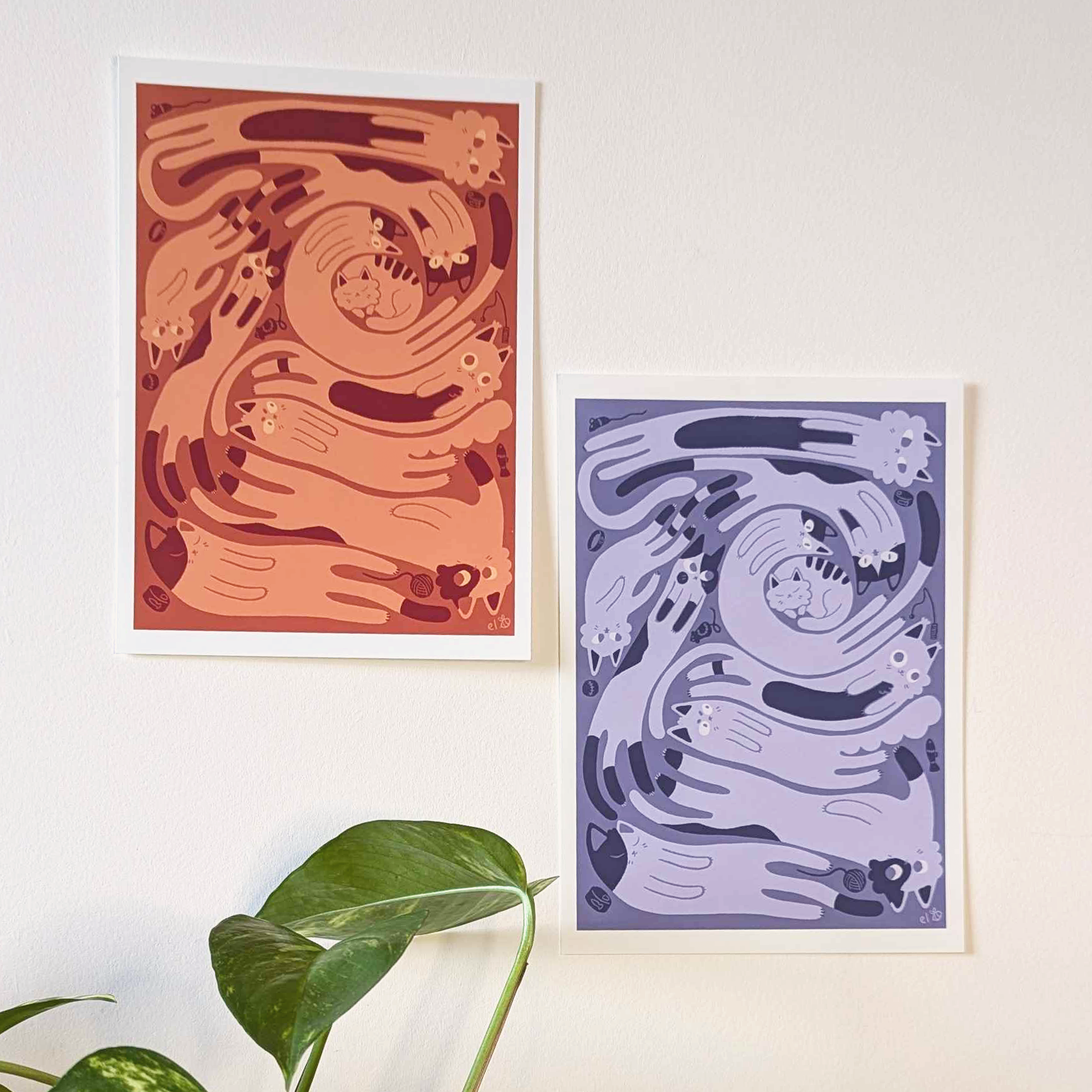 Long Cats | A5 Print