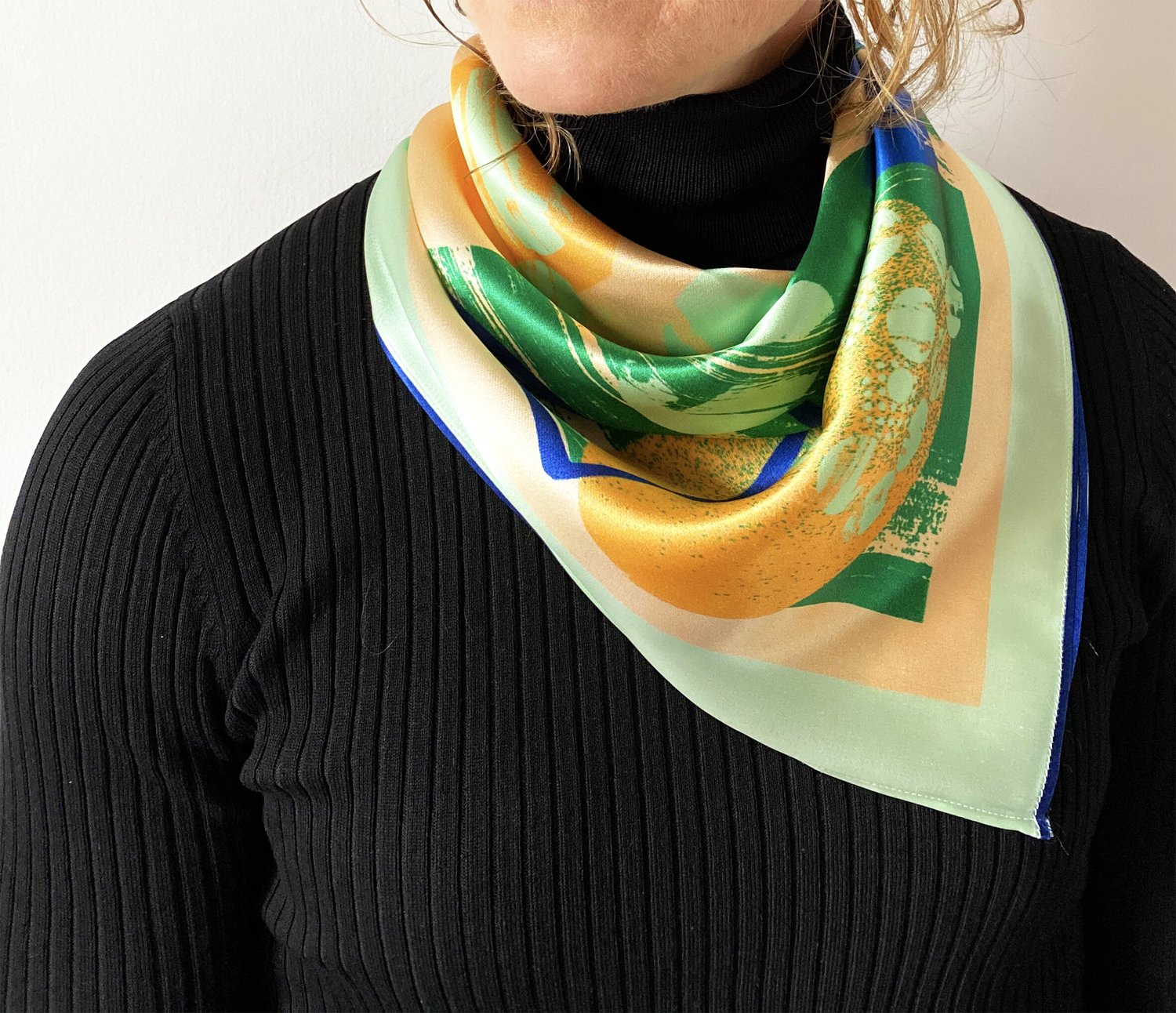 square pattern scarf