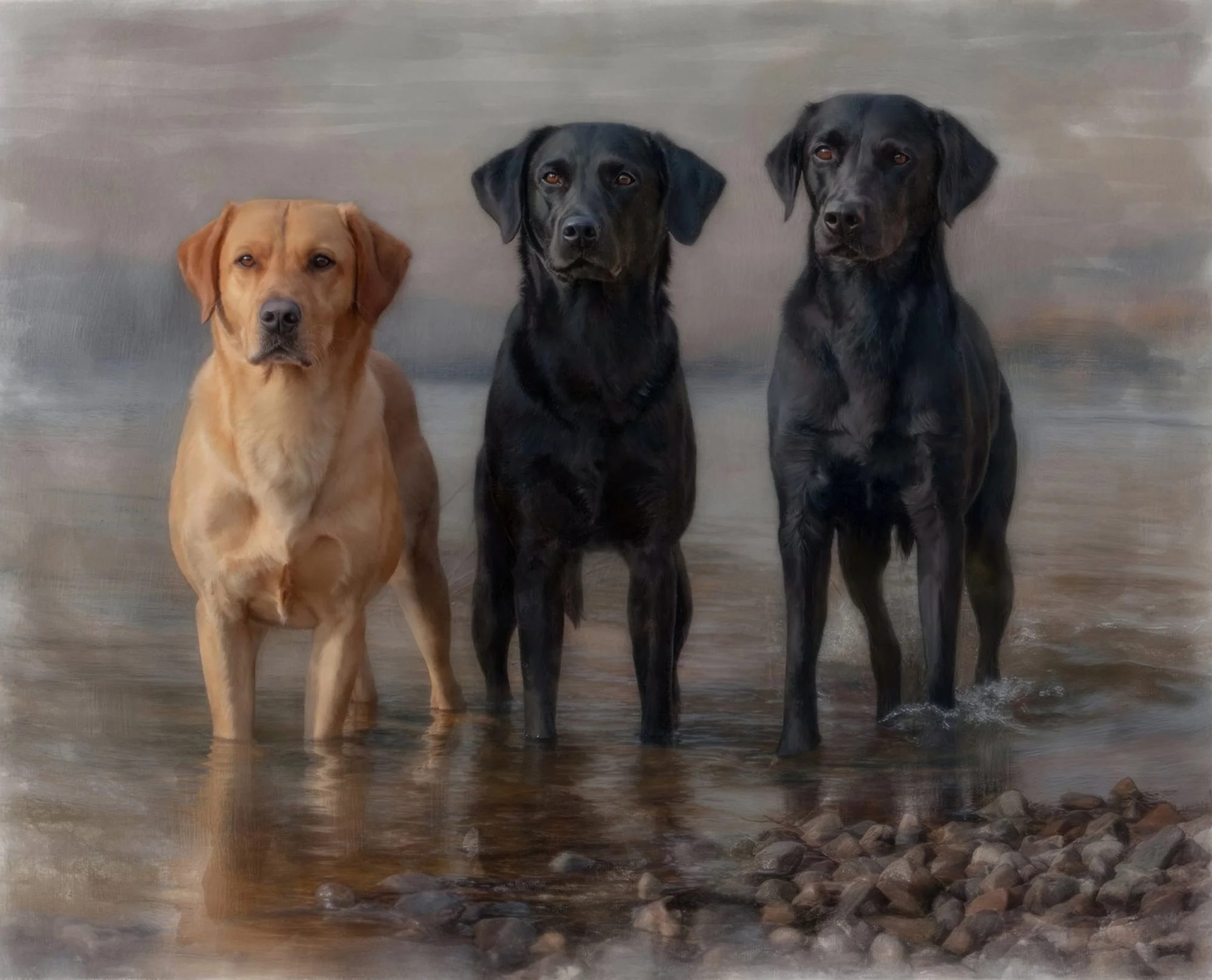 steves-three-labradors-portrait-water-betsy-bradford.jpg