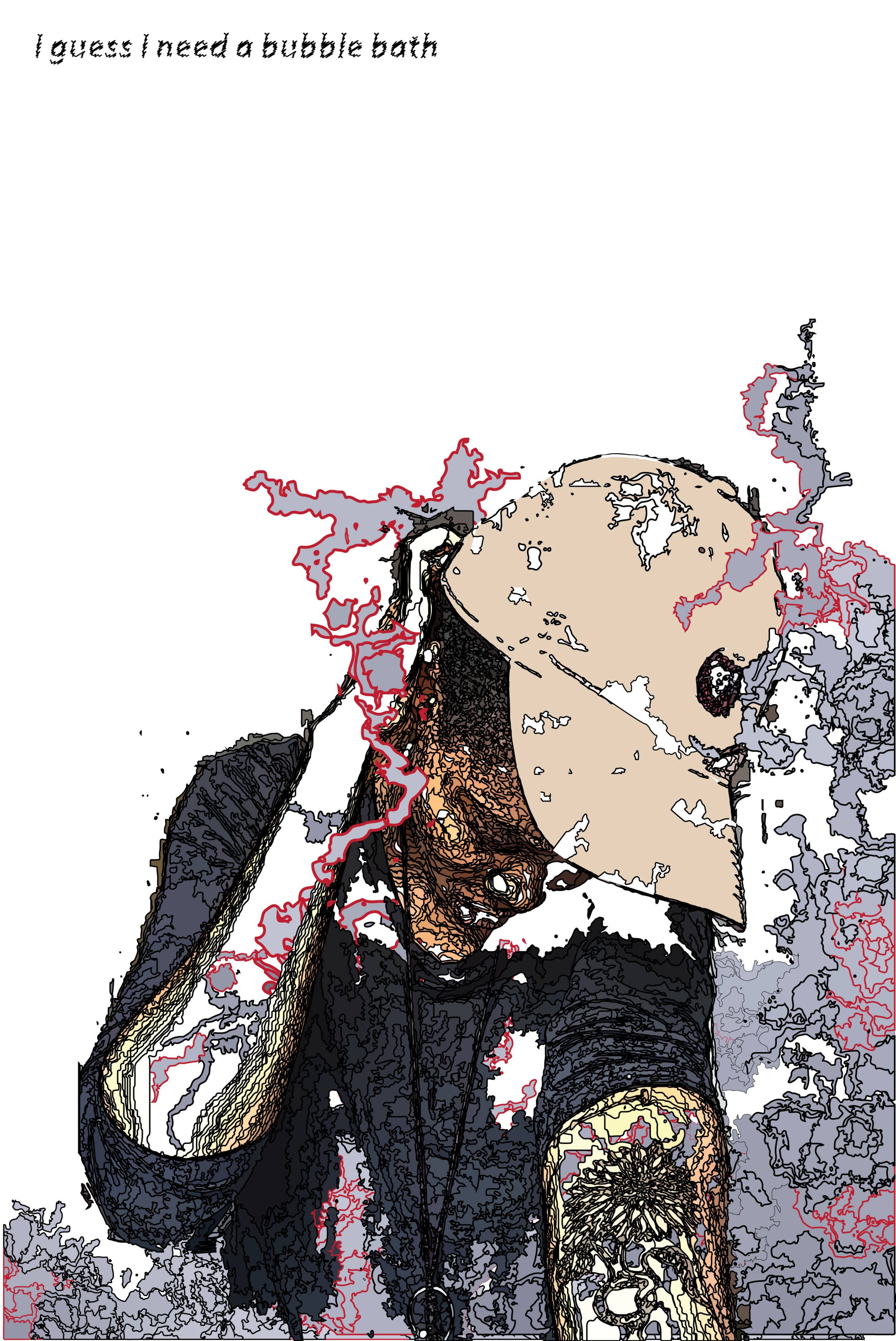 The Cure-All A digital collage/illustration about shallow solutions for mental-health. Printed on Plexiglass.