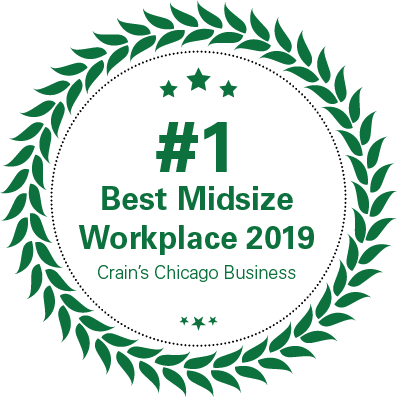 Crains Chicago Best Midsize Workplace 2019