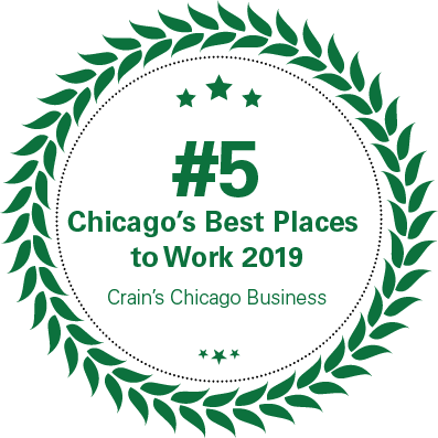 Crain's Chicago #5 Best Workplaces 2019