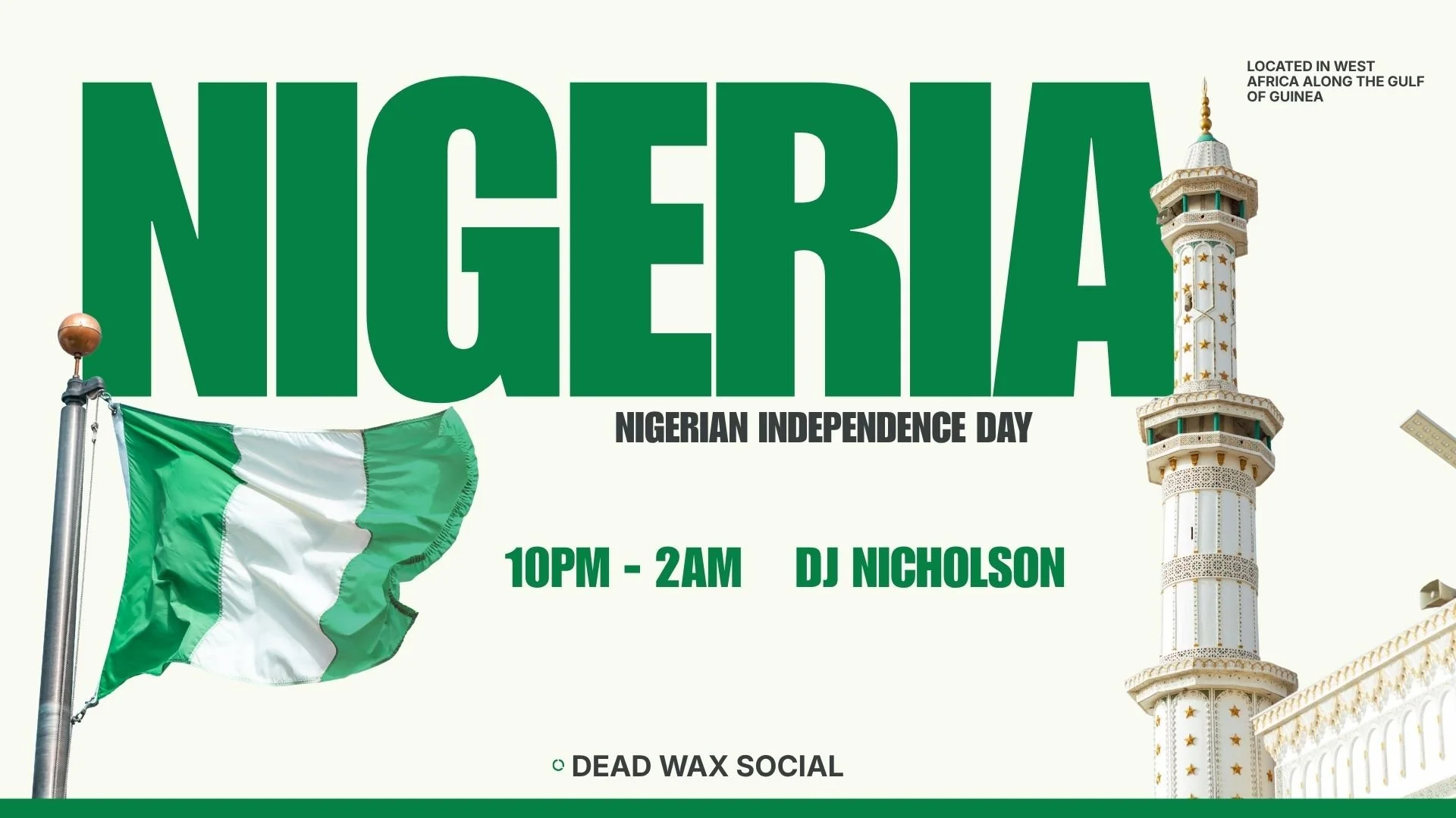 Nigerian independence day: DJ Nicholson