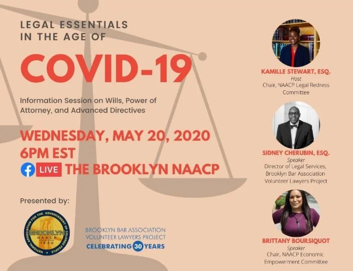 Brooklyn NAACP To Hold Virtual Town Hall on Legal Essentials in the Age of COVID-19  