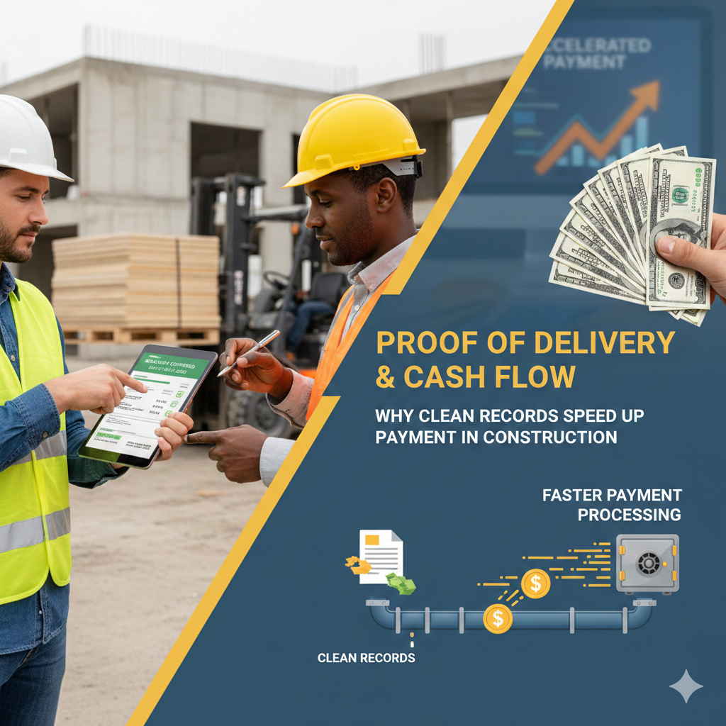 Proof of Delivery and Cash Flow: Why Clean Records Speed Up Payment in Construction