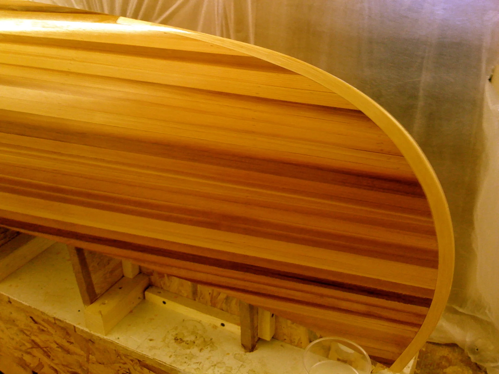 First coat of epoxy